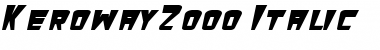 Keroway2000 Italic Font