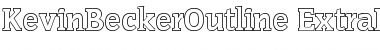 KevinBeckerOutline-ExtraBold Regular Font
