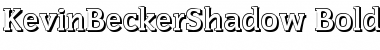 KevinBeckerShadow Font