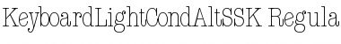 KeyboardLightCondAltSSK Regular Font