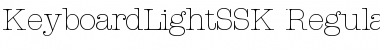 KeyboardLightSSK Regular Font