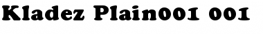 Kladez Plain Font