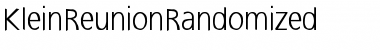 KleinReunionRandomized Regular Font