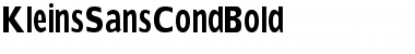 KleinsSansCondBold Regular Font