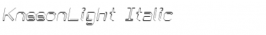 KneeonLight Italic Regular Font