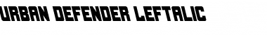 Urban Defender Leftalic Font