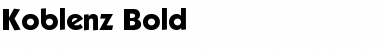 Download Koblenz-Bold Font Download Koblenz-Bold Font