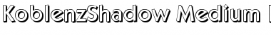 Download KoblenzShadow-Medium Font