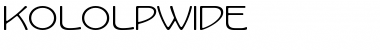KoloLPWide Font