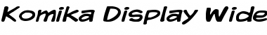 Komika Display Wide Regular Font