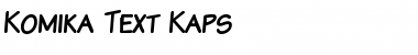 Komika Text Kaps Regular Font