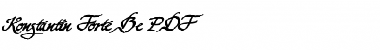 Download Konstantin Forte Be Font Download Konstantin Forte Be Font