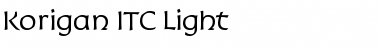 Korigan ITC Light Font