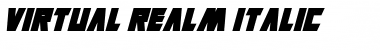 Virtual Realm Italic Font