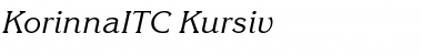 KorinnaITC Italic Font