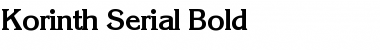 Korinth-Serial Bold Font