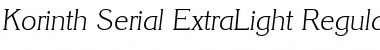 Korinth-Serial-ExtraLight Font