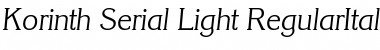 Korinth-Serial-Light Font