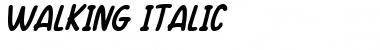 Walking Italic Font