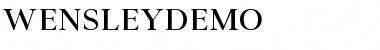 Download Wensley Demo Font Download Wensley Demo Font