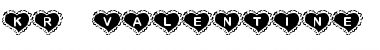 KR Valentine Heart Font