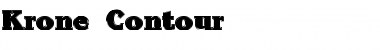 Download Krone Contour Font