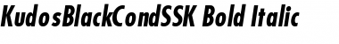 KudosBlackCondSSK Font