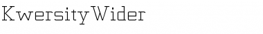 Download KwersityWider Font