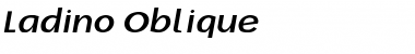 Ladino Oblique Font
