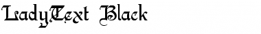 LadyText Black Regular Font