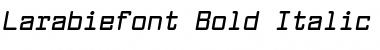 Larabiefont Bold Italic Font