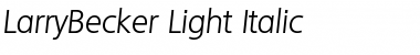 Download LarryBecker-Light Font