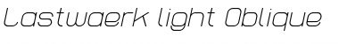 Lastwaerk light Font