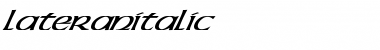 LateranItalic Regular Font