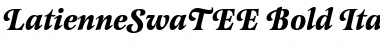 LatienneSwaTEE Bold Italic Font