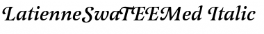 LatienneSwaTEEMed Italic Font