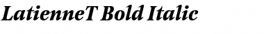 LatienneT Bold Italic Font