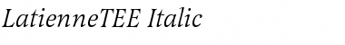 LatienneTEE Italic Font