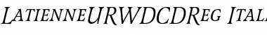 LatienneURWDCDReg Italic