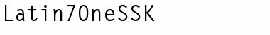 Latin7OneSSK Regular Font