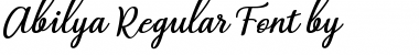 Abilya Regular Font Abilya Regular Font