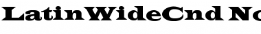 LatinWideCnd-No Regular Font