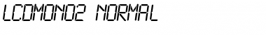 LCDMono2 Normal Font