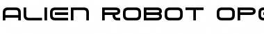 Alien Robot Regular Font