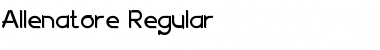 Allenatore Regular Regular Font