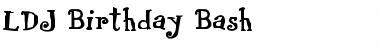 Download LDJ Birthday Bash Font