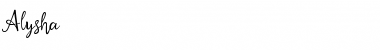 Download Alysha Font Download Alysha Font