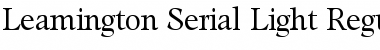 Leamington-Serial-Light Regular Font