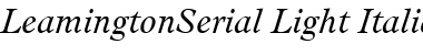 LeamingtonSerial-Light Italic Font