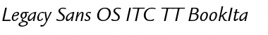 Legacy Sans OS ITC TT BookIta Font